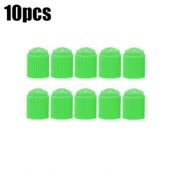 20 - Piece Assorted Color Tire Valve Caps with O - Ring Seal - Dust - Resistant and Durable (Green 10pcs)
