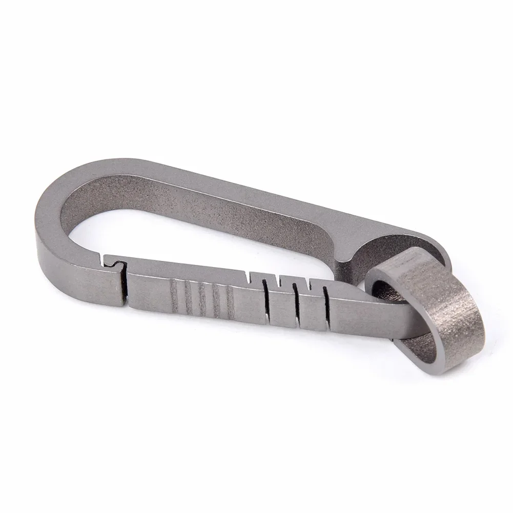 Titanium Alloy Keychains Car Key Pendant 25KG Carabiner Clips