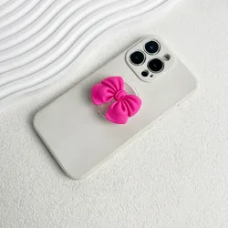 Korean Cute Colorful Bowknot Phone Holder - Stylish Finger Ring Support Accessory (7)