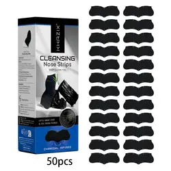 Charcoal Purifying Nose Strips for Blackhead Removal and Pore Care (Black  50pcs)