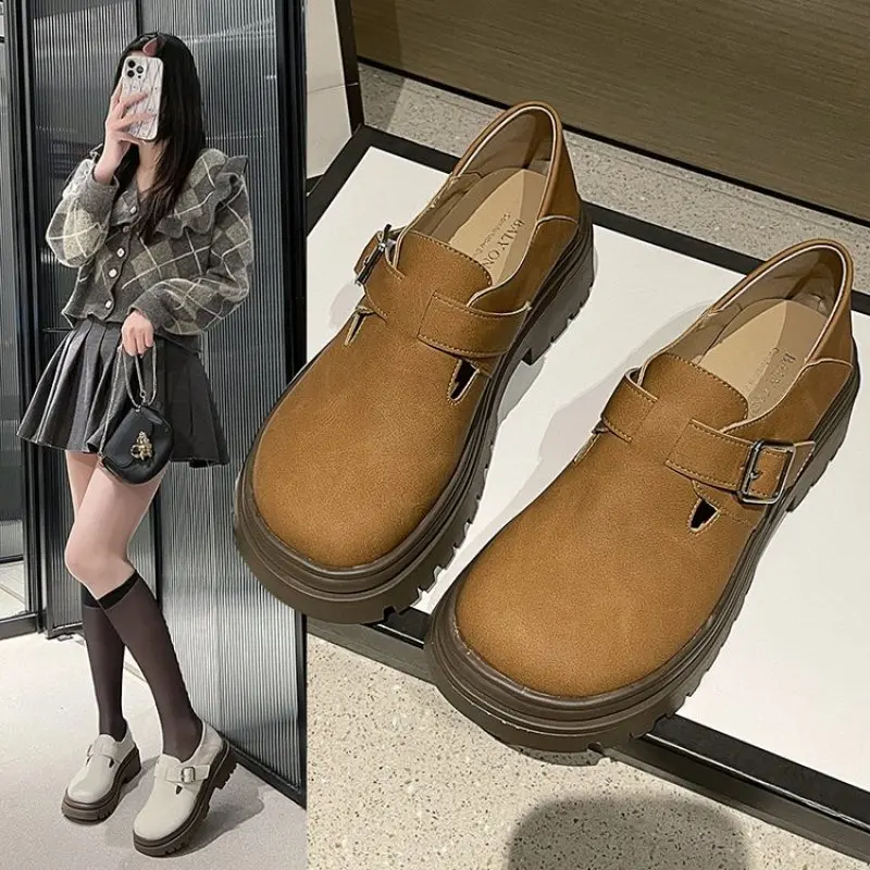 Новинка, Женская Весенняя теплая Уличная обувь на плоской подошве, модные повседневные дизайнерские зимние сапоги в британском стиле, женская повседневная обувь на плоской подошве, Размеры 35 - 40