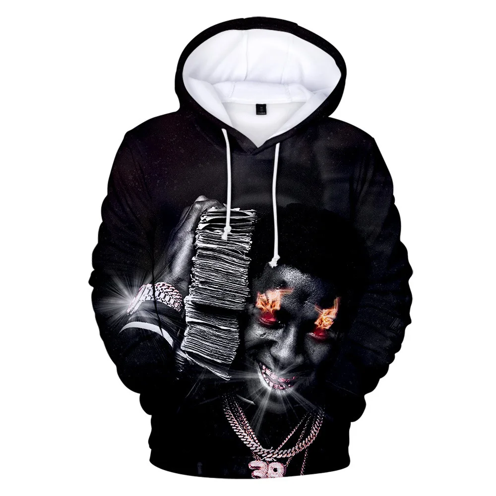 

New Rapper YoungBoy Never Broke Again 3D Printed Hoodie Men's Street Fashion Fall Winter Warm Oversized Hip Hop Hoodie