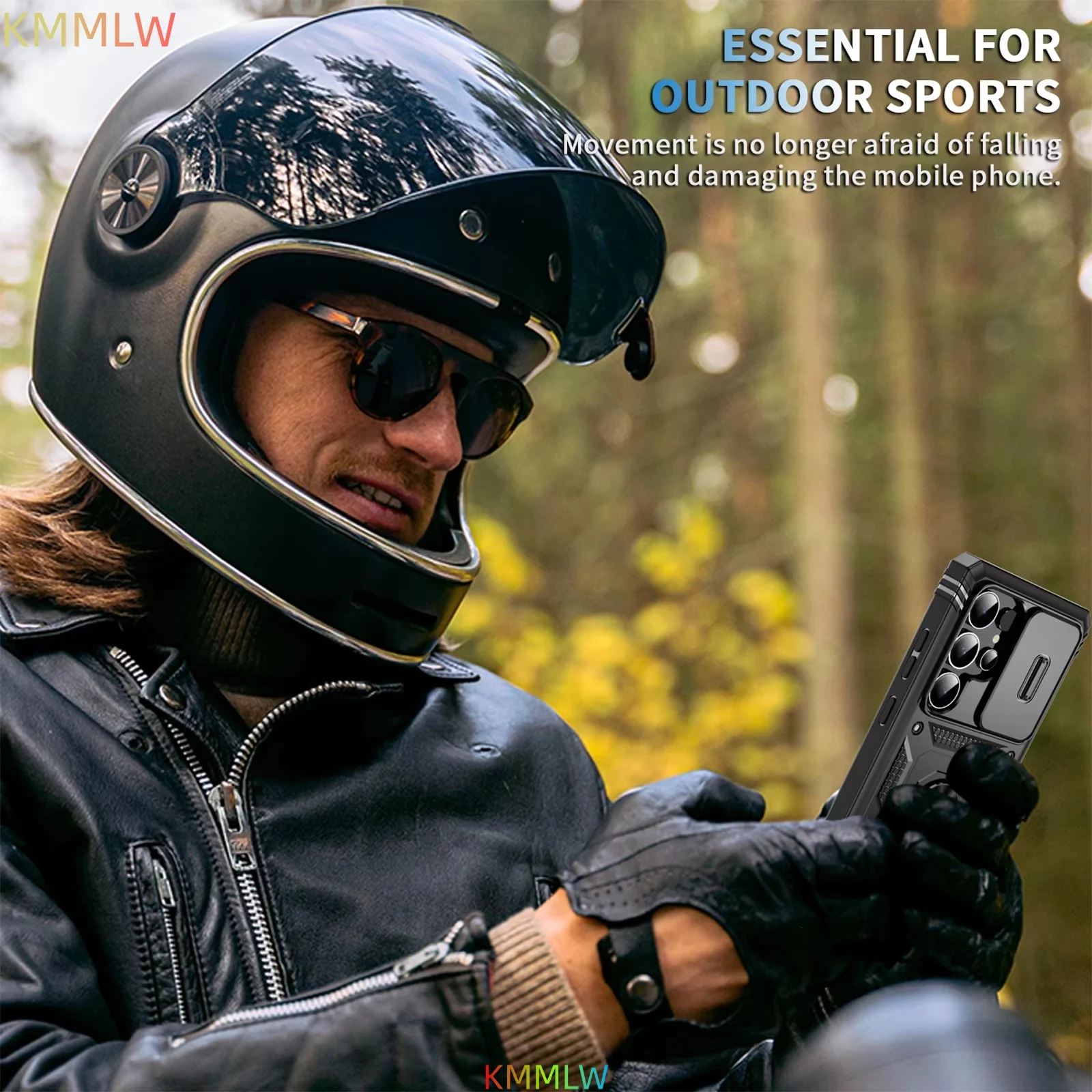 Camera Slide Armor Protection Case with 360° Rotating Cover