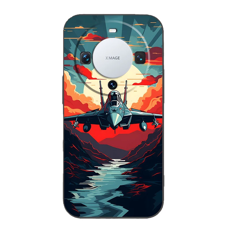 Sky Jet Fighter Silicone Phone Case Cover - Durable Protective Design