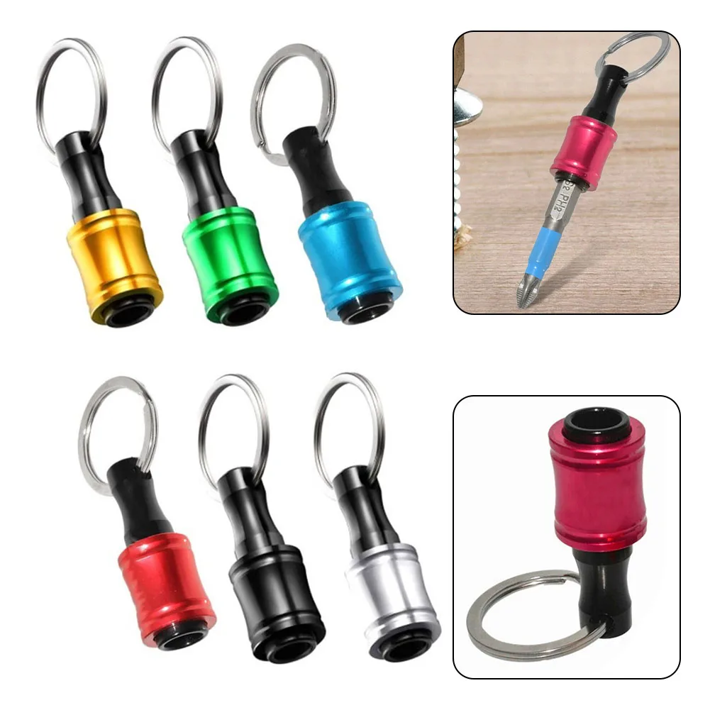 

Screwdriver Bit Holder Hex Shank Screwdriver Keychain Extension Bar Quick Release Drill Bit Holder Sleeve Extension Rod