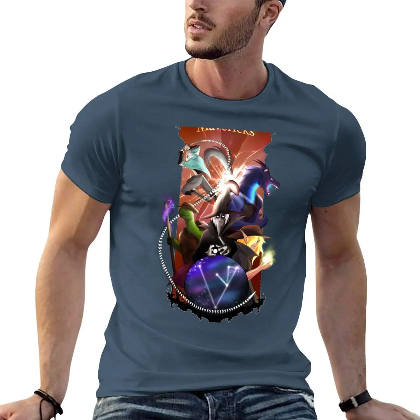 

DnD Mavericks Poster T-Shirt kawaii clothes sublime mens vintage t shirts