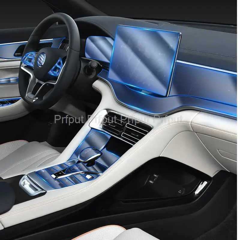 

Защитная пленка TPU для BYD song PLUS-dmi/EV 2022 внутренняя центральная консоль автомобиля прозрачная пленка для ремонта от царапин