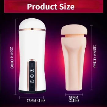 10 Frequency Automatic Male Mastuburator Blowjob Cup Penis Pump Vibrator Glans Penis Training Masturbation Sex Toys for Men 2