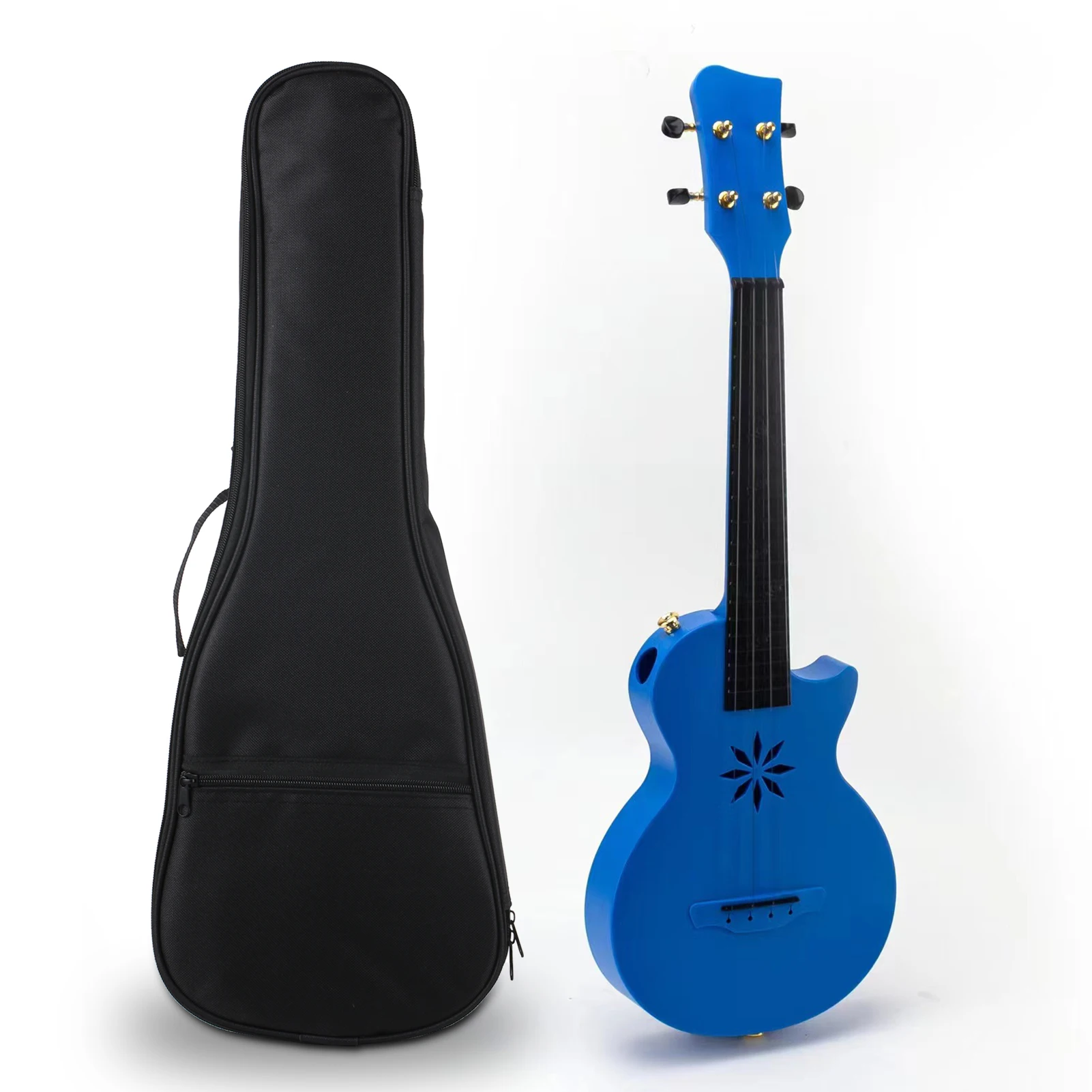 25-inch Ukulele 4 Strings Carbon Fibre Ukulele Portable Uke with Carrying Bag for Beginners Professional Stringed Instrument