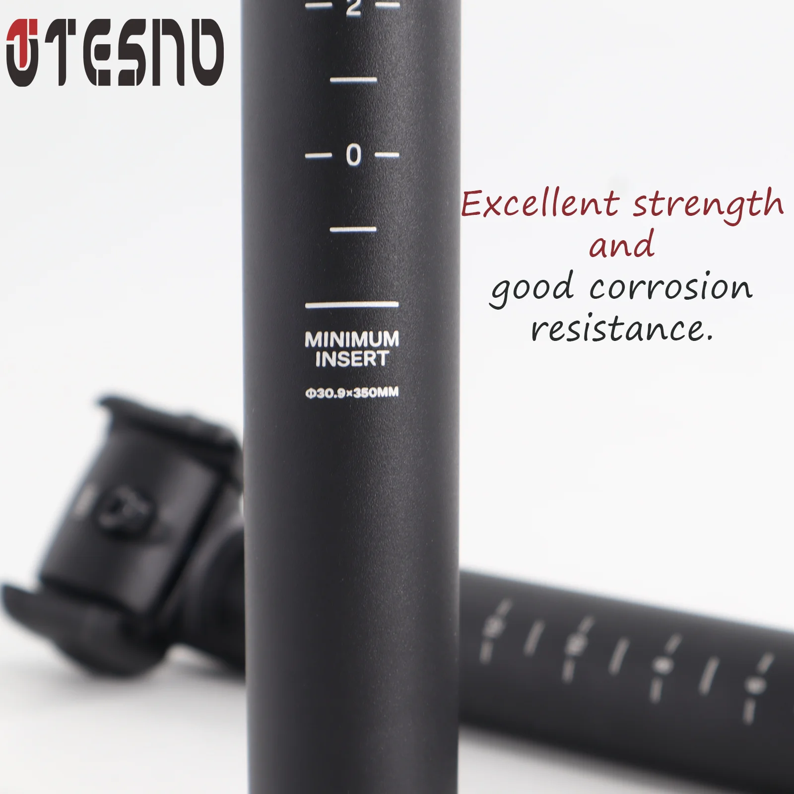 TESNO Bicycle Seatpost Road MTB Mountain Ultralight Aluminum Alloy Bike Seat Tube Seat Post 27.2/30.9/31.6mm*350mm Cycling Parts 3