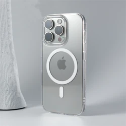 Custodia rigida wireless con ricarica magnetica ultra-sottile - HD trasparente
