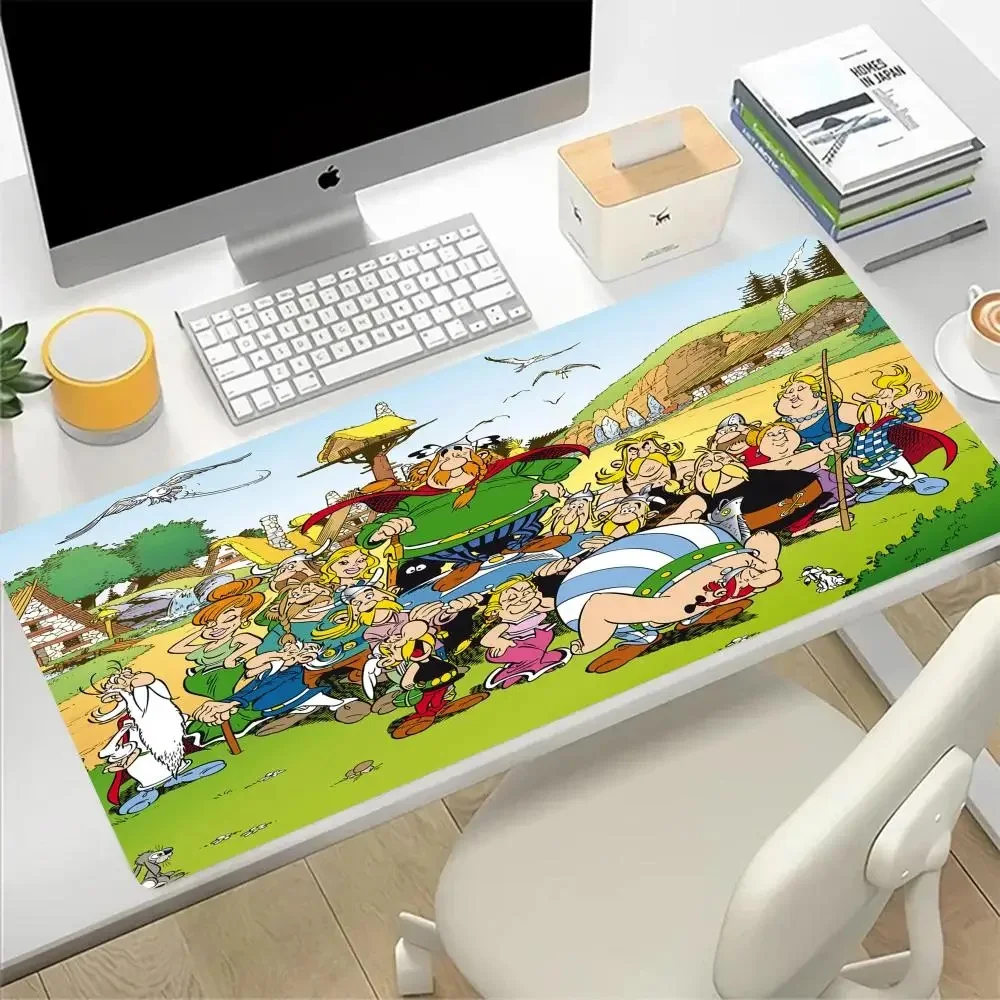 Asterix Obelix Mouse Pad Large Gaming Mousepad Pc Gamer Silicone Computer Office Mouse Mat Tastiera Mat Desk Pad Laptop Mausepad