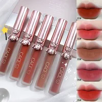 CACE Cute Bear Lip Mud Set — Velvet Lip Tint, Long-Lasting Lip Mud, Adorable and Affordable Lipstick Collection for Students 1