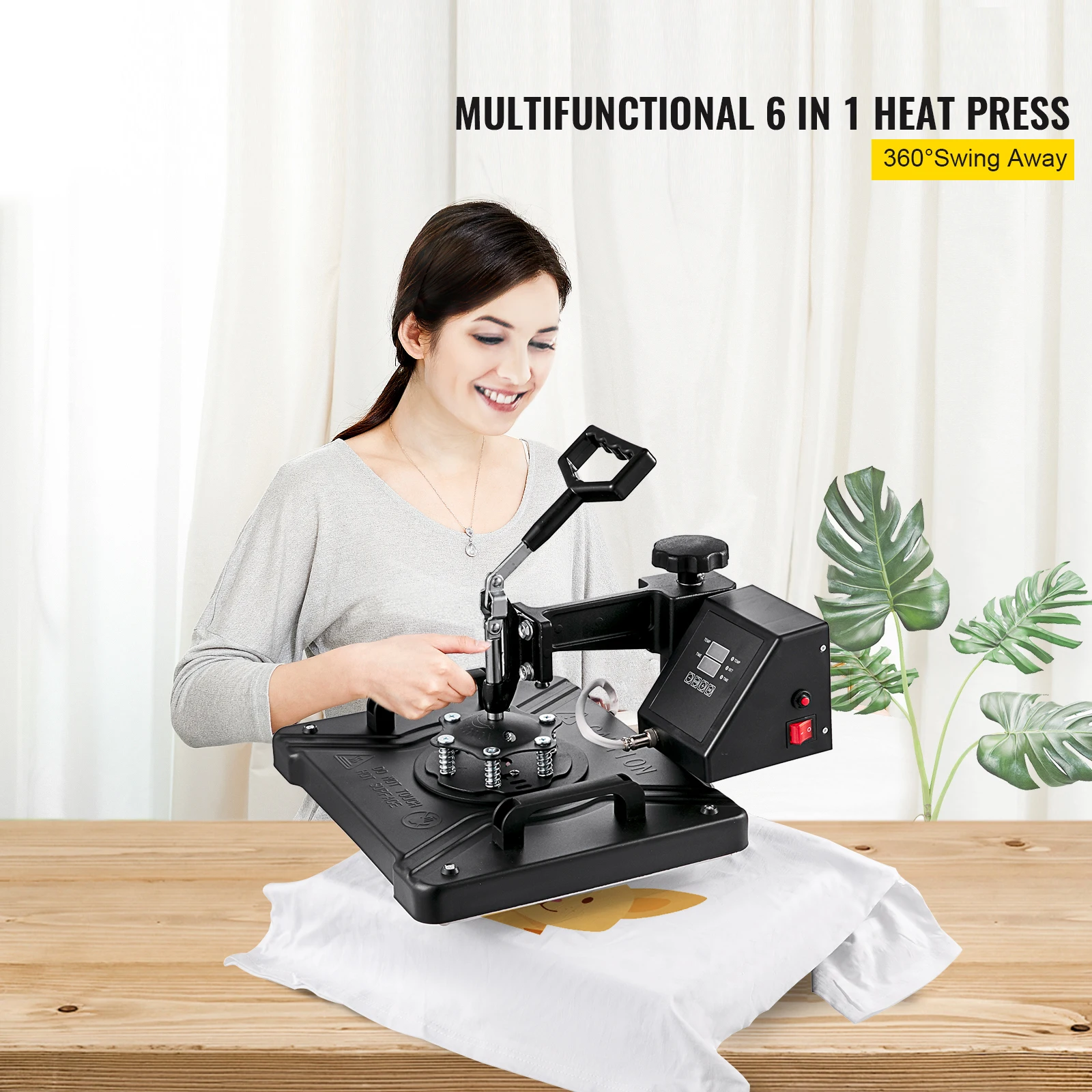 thumbnail image 2 of Topdeep Pro Heat Press 15x12 Inch, 8 In 1 Heat Press Machine With 30 OZ Tumbler Press, Swing Away T Shirt Pressing Machine, Combo Tumbler Heat Press Machine Sublimation For T-Shirt 2 of 11