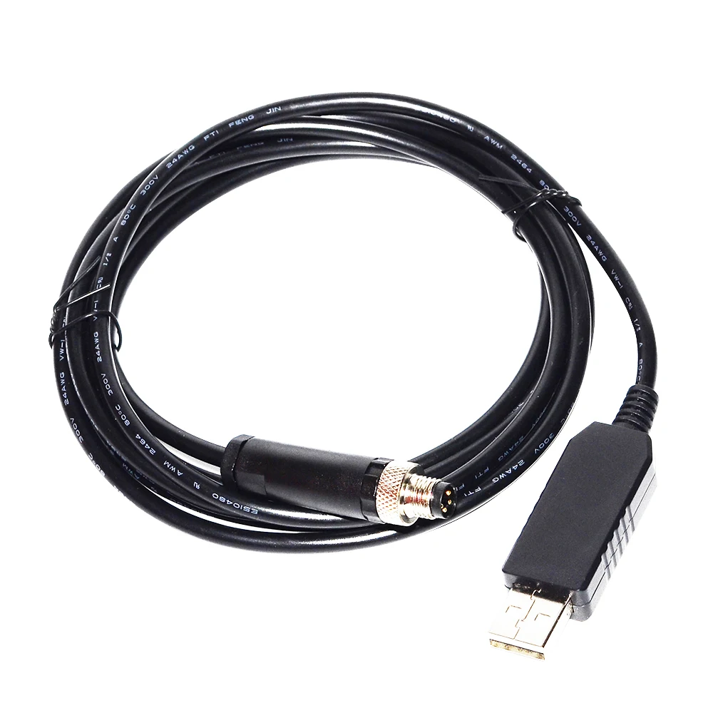 FTDI FT232RL 칩 USB to M8 4 핀 수 어댑터, RS232 컨버터 직렬 통신 케이블, PC 안전 레이저 스캐너