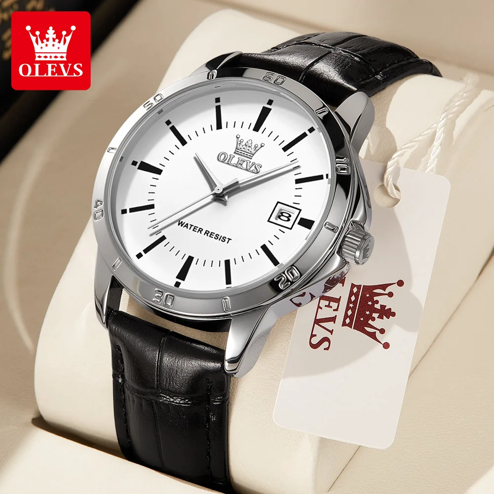 Exclusive Men's Leather Strap Quartz Watch - Classic, Fashionable & Waterproof