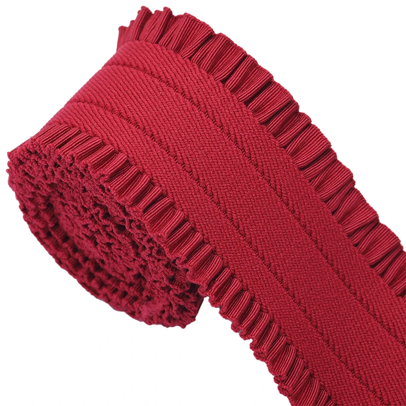 1m Wave Elastic Band for Sewing Trousers Skirt Belt Rubber Bands Ribbon Clothes Waistband Tape DIY Accessories 5cm Width