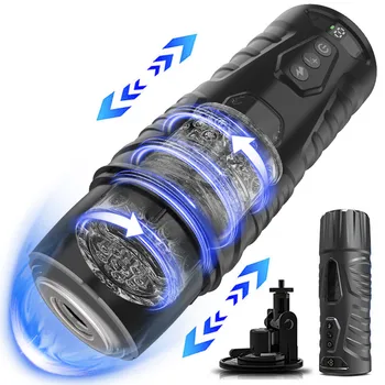 Automatic Telescopic Thrusting Male Masturbator Cup Sucking Vibrating Masturbation Vagina Pusssy Blowjob Adult Sex Toys for Men