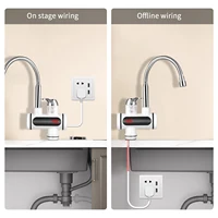 220V robinet d'eau chaude instantanée chauffe-eau électrique instantané robinet d'eau bouillante robinet de chauffage robinet d'eau rapide avec affichage numérique LED 5