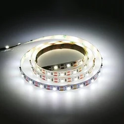 Battery-Powered LED Strip Light - Flexible White/Warm White Ribbon for Versatile Cabinet and Backlighting (White light)