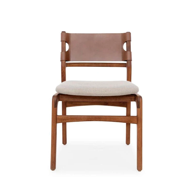 

Customized New Designers Minimalist Home Backrest Solid Wood Chair Nordic Modern Hotel Restaurant Cafe Vintage Dining Chair