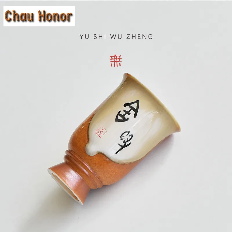 Japaneseoracle Bone Coarse Pottery Sake Pot Baijiu Ceramic Wine Set Ironing Pot Warm Wine Pot Small Wine Glass Spirits Cup Kits