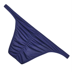 Men's Mesh Bikini Briefs - Breathable Hip - Lifting Sexy Underwear - XXL (Navy Blue)