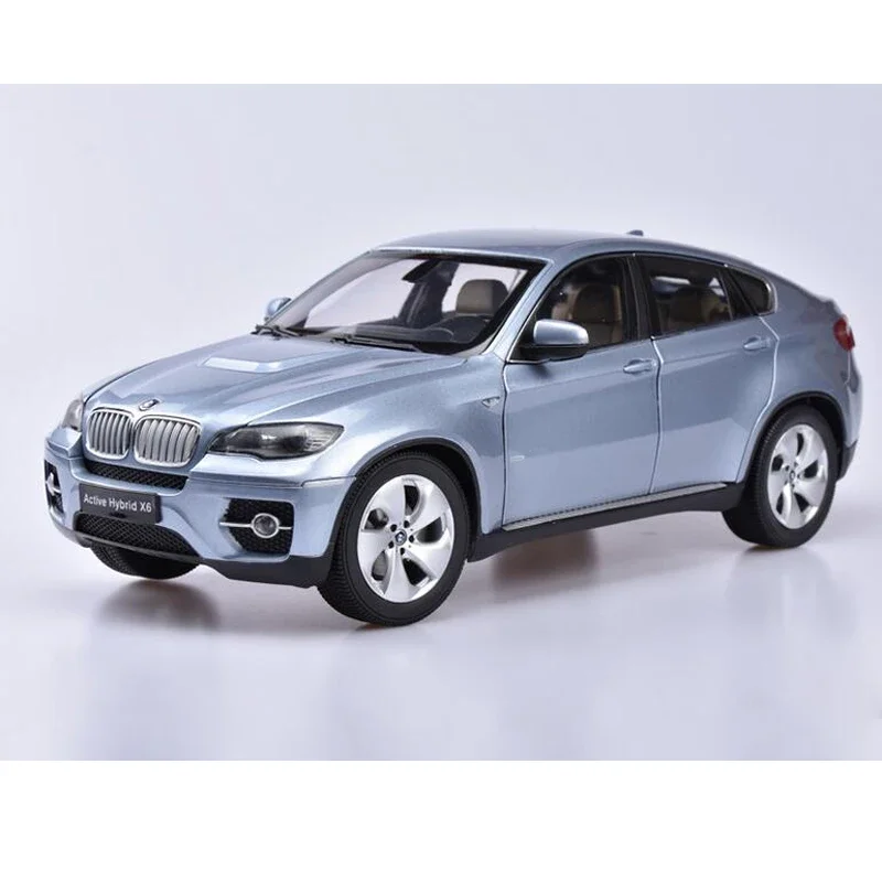 

KYOSHO 1/18 For BMW ActiveHybrid X6 / BMW X6 M Diecast Car Model Kids Toys Boys Gifts Collection Blue/Gray Little paint rash