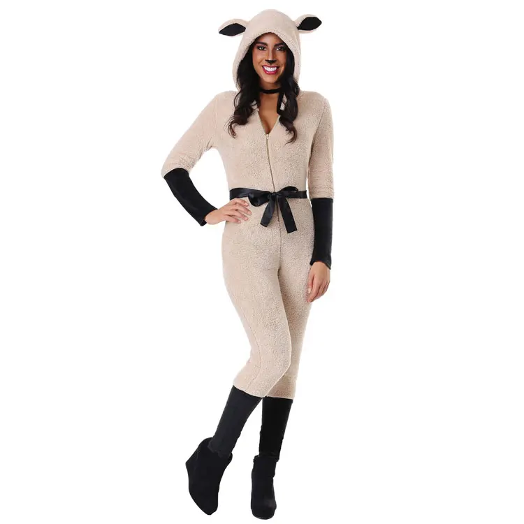 

Halloween Costume Carnival Stage Performance Party Adult Women Sheep Role Playing Costume