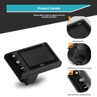 Écran LCD étanche pour vélo électrique, compteur de documents LCD pour VTT, scooter électrique, S869, 5 broches, 24V-72V 5