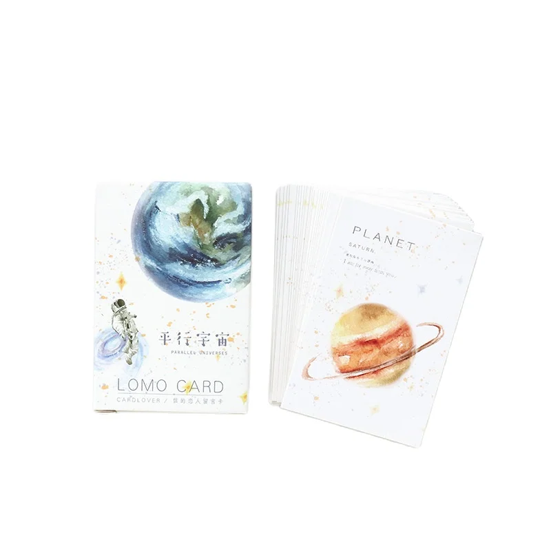 28 Sheets/Set Creative Parallel Universe Mini Lomo Postcard /Greeting Card/Birthday Letter Envelope Gift Card Message Card