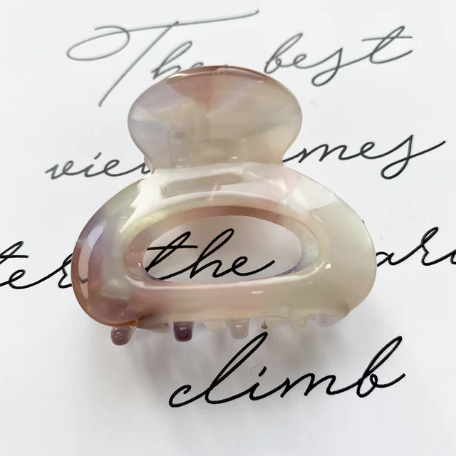 Sweet Mini Acetate Hair Clip for Women Girls Hair Claw Chic Barrettes Crab Hairpins Styling Claw Clips Fashion Hair Accessories XXD0020-5