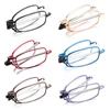 Portable Folding Reading Glasses for Men Women Telescopic Legs Rotation Presbyopia Eyeglasses Fashion Metal Frame Reader Eyewear 5