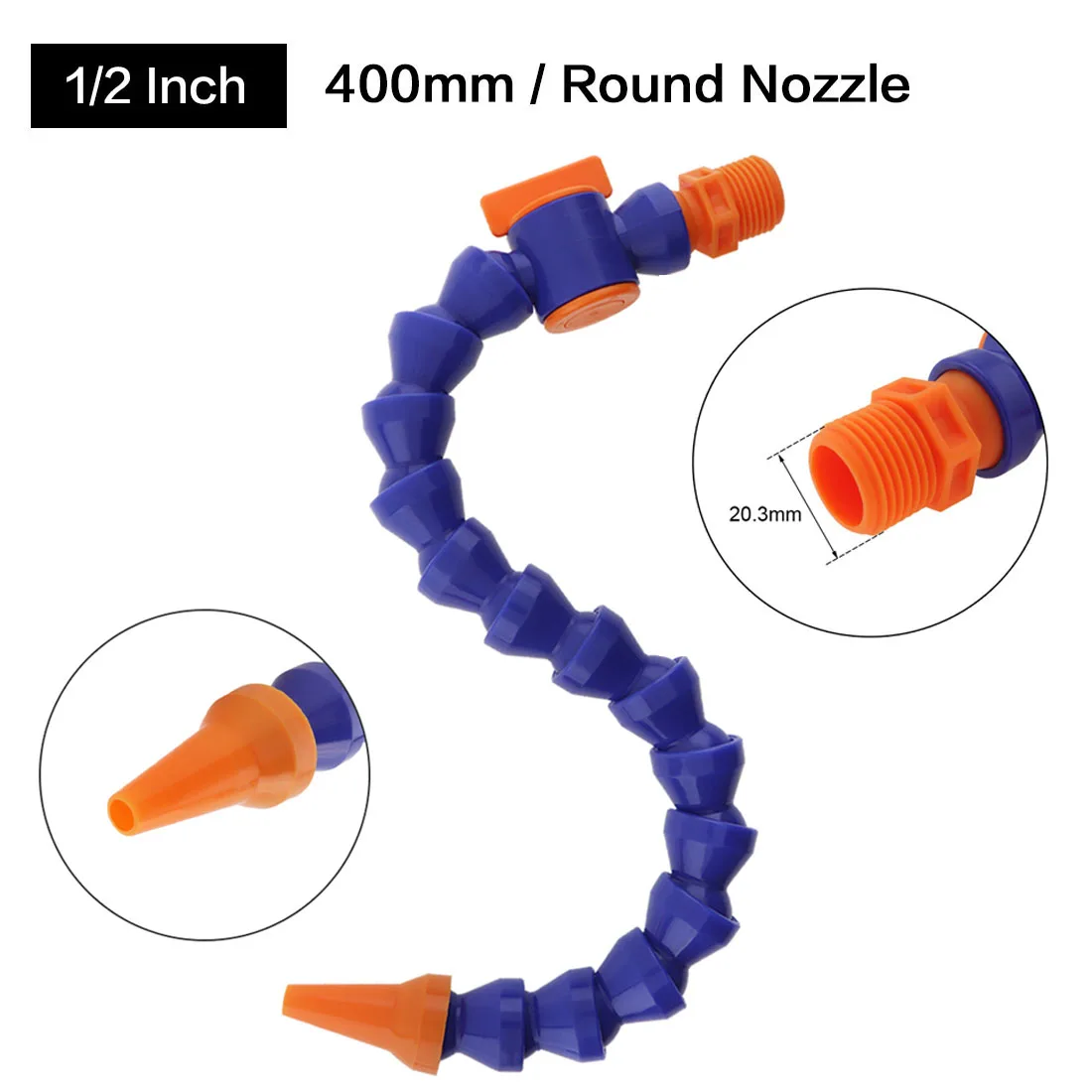 Plastic Flexible Water Oil Coolant Tube Hose Nozzle For CNC Milling Lathe Cooling Pipe