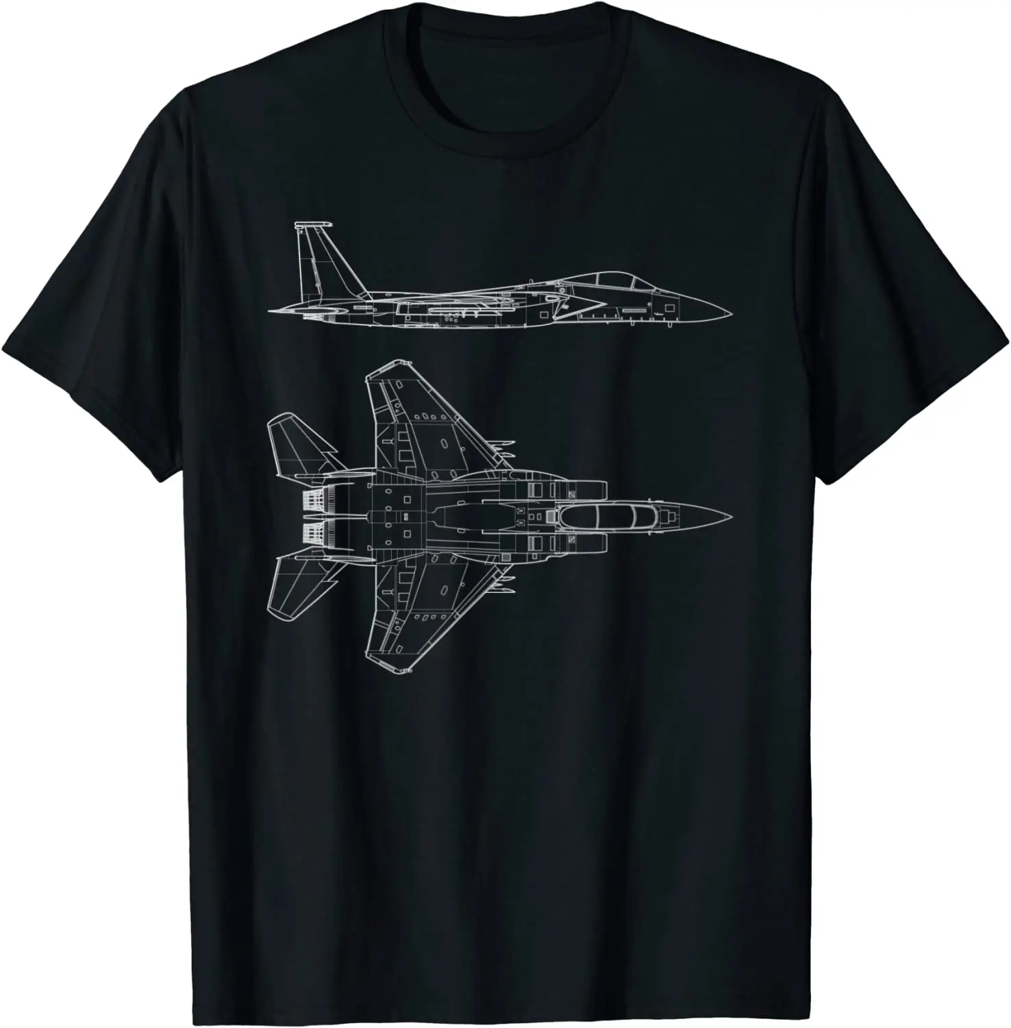 

F-15 Eagle Specs T-Shirt Military Fighter Jet Men TShirt Short Sleeve Casual 100% Cotton O-Neck Summer Shirt