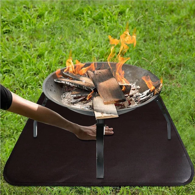 Fire Table Fire Mat For Fire Pit Fireproof Blanket Hiking Camping