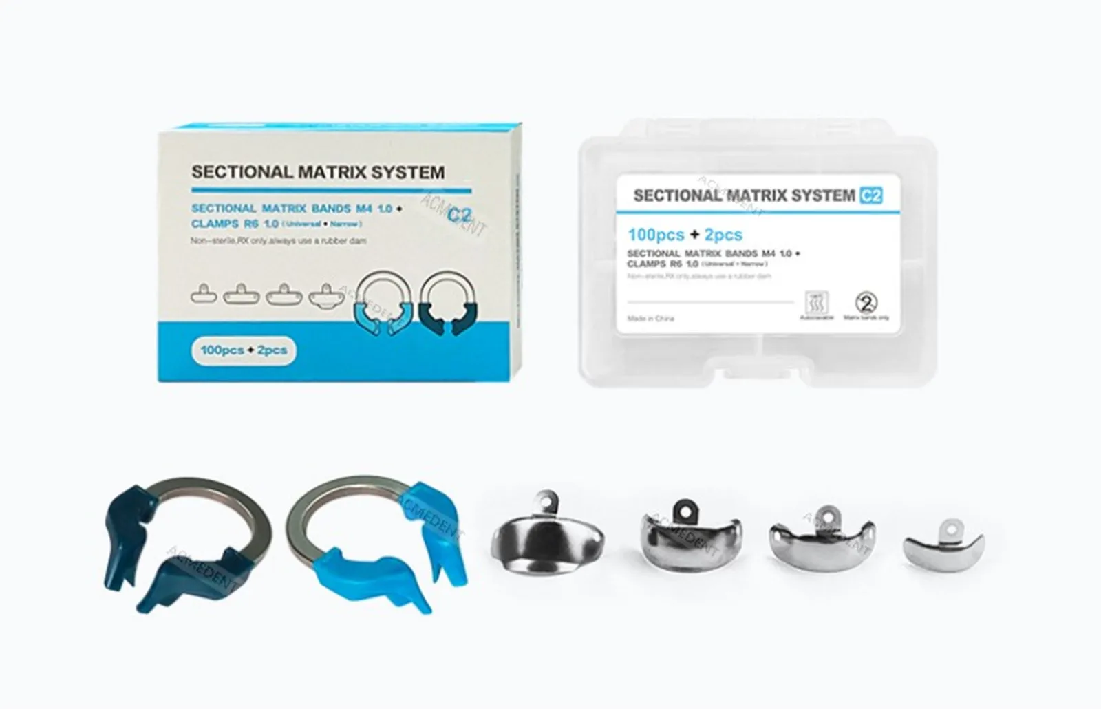 

Dental Sectional Matrix Narrow Ring Titanium Plus Style Clamp C2 Fit Palodent