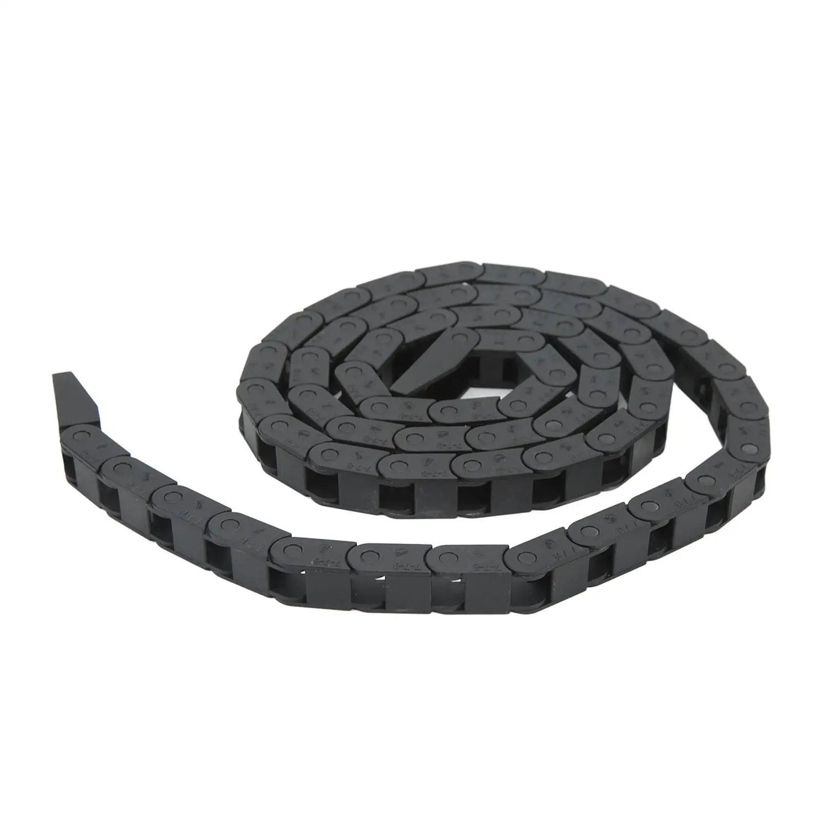 7x7 10x10/15/20/30/40mm Cable Drag Chain with Connectors for cnc Machines-550mm/1000mm Length Wire Carrier