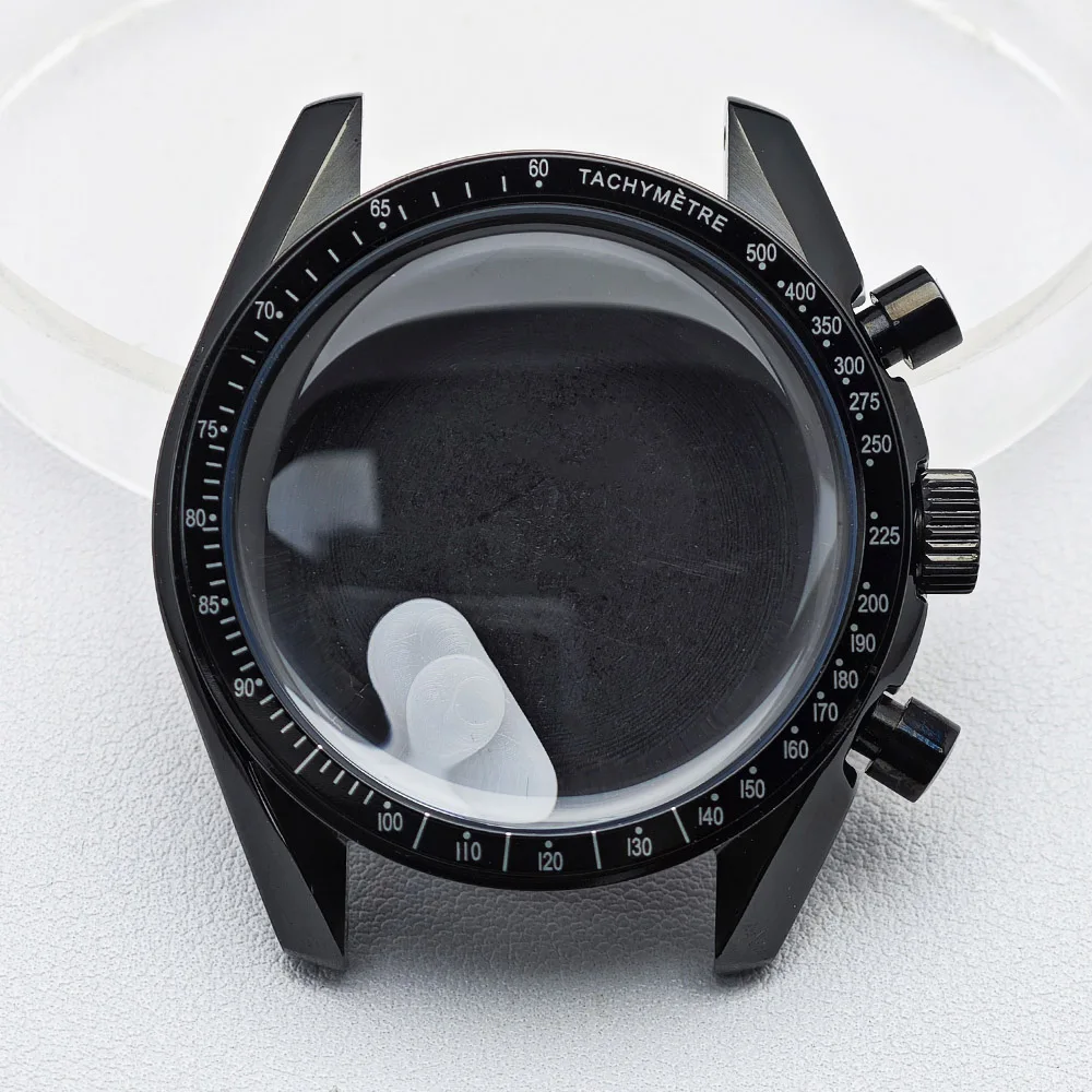 Men's 39.7mm Metal Watch Case with VK63 Movement and 20mm Strap Compatibility, Includes Watch Box