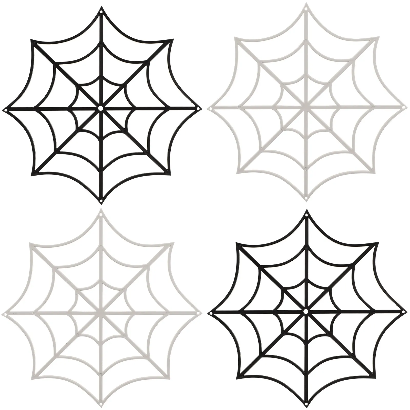 12Pcs 할로윈 거미줄 장식 거미줄 파티 장식을위한 현실적인 가짜 거미줄 장식품 장난 활동 무대