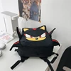 School Bag Girls Backpack Cartoon Black hedgehog Plush Schoolbag Bag StudentCool High Capacity Women's Bag Gift 5