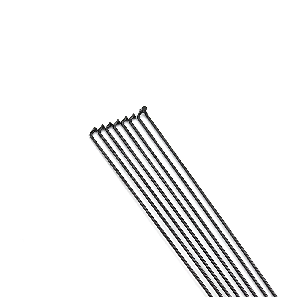 Original 10Pcs/Lot J-Bend Pillar PSR TB 14G 2.0 Triple Butted MTB Road Bike Spoke Stainless Steel Bicycle Spoke Black 4.5g