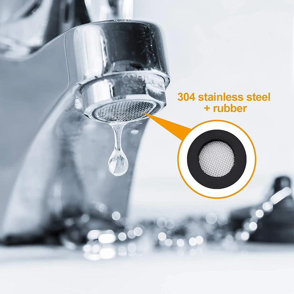

Hose Gasket Rubber Washer Stainless Steel Tool Seal Shower Head 20pcs Accessories Filter Net For 1/ 2in Tap Head