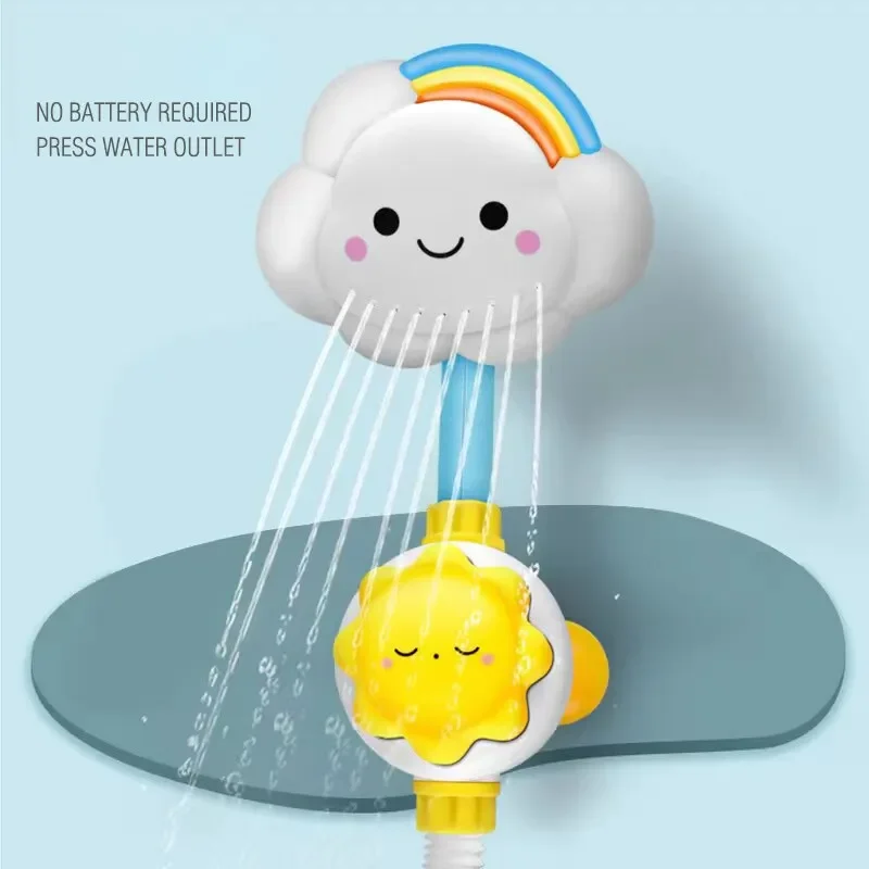 Kids bath toys clouds model faucet shower water spray toy splashes bathroom sprinkler toy for kids