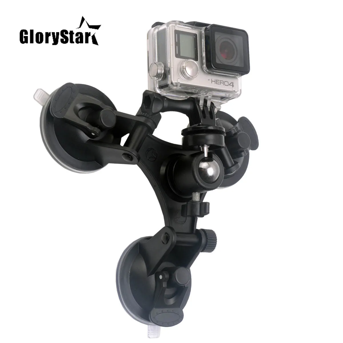 Mini Action Camera Ventosa Per Gopro Hero 9 8 7 5 Nero Sjcam Sj7 Yi 4K H9 Go Pro 7 Osmo Mount Window Glass Sucker Accessorio