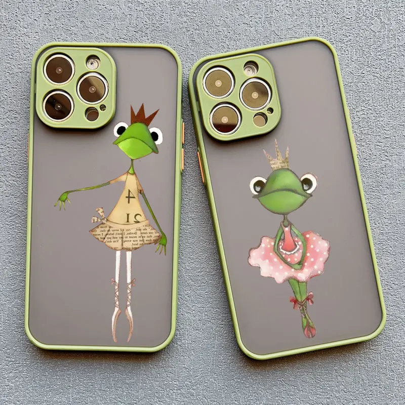 Tanzender Frosch mit großem Mund – Lustige Handyhülle für iPhone 13 12 11 Pro Max Mini 17 15 14 16 Pro Max X XR XS Plus – Niedliche Cartoon-Handyhülle – Detail 15