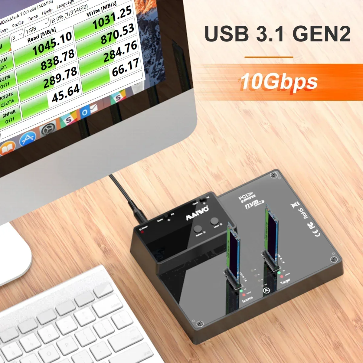 MAIWO 2  M.2 NVME ŷ ̼   Ÿ C Ŭ, NVME SSD,     ý ũ 