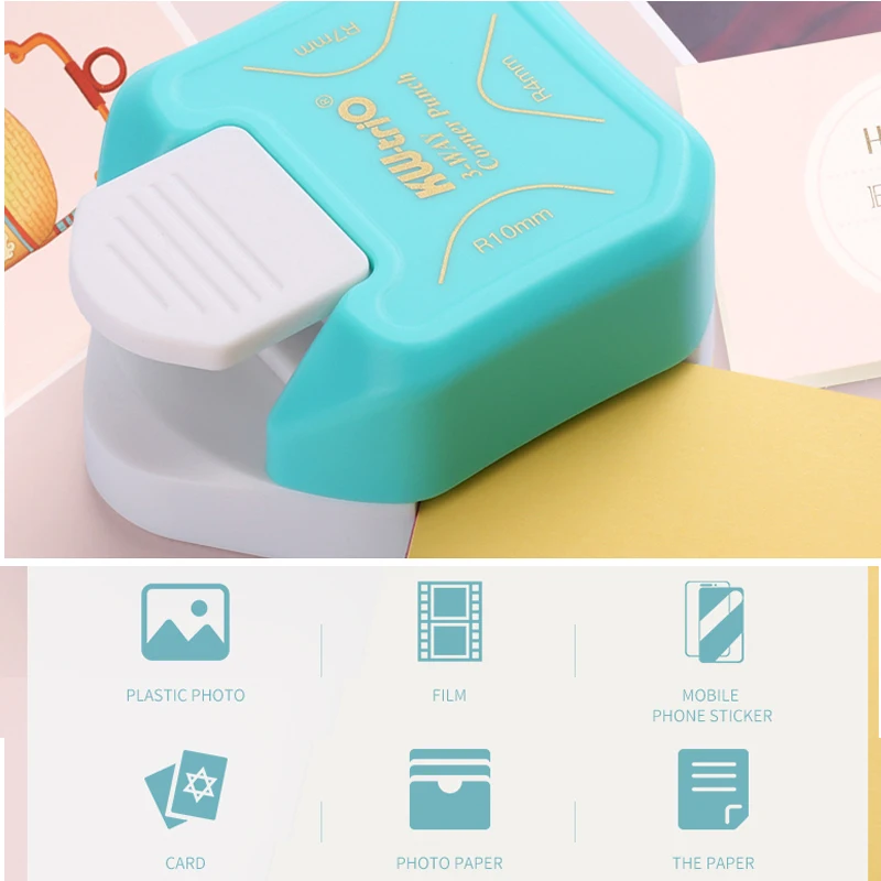 R4 R7 R10 3 In 1 Corner Rounder Paper cutter Border Punch Round Corner Paper Cutter Card Scrapbooking for DIY Handmade Crafts