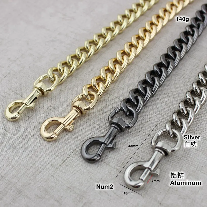 60-130cm Aluminum Chain Bags Purses Strap Accessory Replacement Bags Chain Shoulder Bag Handle Accessorie Free Shipping