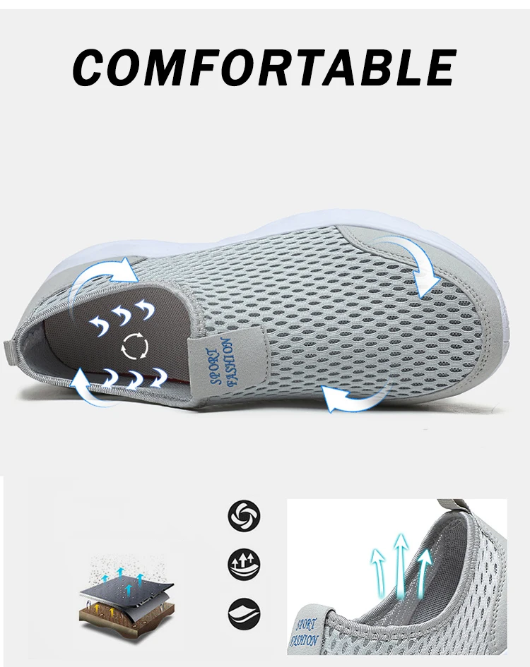 Lightweight Mens Casual Sneakers - Breathable Outdoor Walking Shoes
